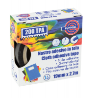 Nastro adesivo telato TPA 200 - 19 mm x 2,7 mt - bianco - Eurocel - 016014194 - 8001814001179 - DMwebShop