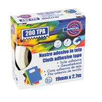 Nastro adesivo telato TPA 200 - 19 mm x 2,7 mt - rosso - Eurocel - 016214194 - 8001814001988 - DMwebShop