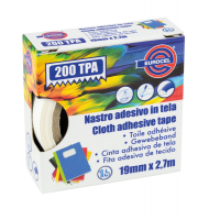 Nastro adesivo telato TPA 200 - 19 mm x 2,7 mt - rosso - Eurocel - 016214194 - 8001814001988 - DMwebShop