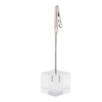 Porta tag - a pinza in acrilico - nero - set 6 pezzi - Securit - TAG-HLD-AC - 8719075283264 - DMwebShop