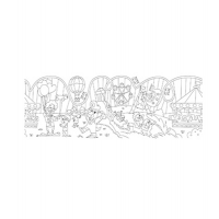 Rotolo creativo adesivo - tema parco divertimento - 30 x 400 cm - Info - Q872808 - 4044355787595 - DMwebShop