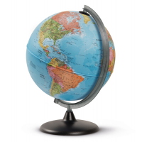 Globo geografico non Illuminato - altezza 42 cm - Ø 30 cm - Tecnodidattica - 0330COPOIT0NF04B - 8000623001547 - DMwebShop