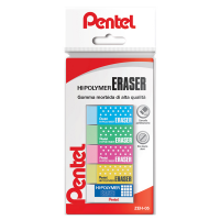 Mini gomma Hi Polymer - colori assortiti - blister 5 pezzi - Pentel - OX15028 - 8006935150287 - DMwebShop