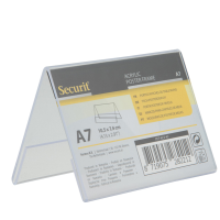Display a V in plastica - 7,8 x 10,6 x 6,7 cm - A7 - Securit - PFT-ACV-A7 - 8719075282212 - DMwebShop
