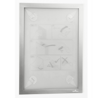 Cornice adesiva - Duraframe Wallpaper - A4 - 21 x 29,7 cm - argento - Durable 4843-23