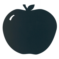 Lavagna da parete silhouette - 31,6 x 29,1 cm - forma mela - nero - Securit - FB-APPLE - 8719075286067 - DMwebShop