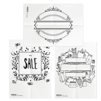 Stencil - foglio A2 - 'SCONTI' - set 3 pezzi - Securit - WD-3A2-SP - 8719075284414 - DMwebShop