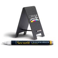 Lavagnette segnaposto - 8,5 x 5 cm - set 5 pezzi - Securit - TAG-SBS-WT - 8719075283554 - DMwebShop