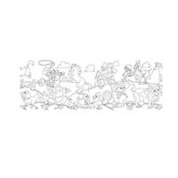 Rotolo creativo adesivo tema fattoria 30x400 cm - 22503