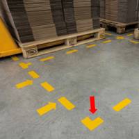 Adesivo da terra forma a L 10 x 10 cm - 18338