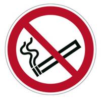 Pittogramma adesivo da terra Vietato fumare diametro 43 cm - 18308