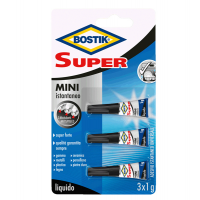 Colla istantanea universale - 3 x 1 gr - Super Mini blister - trasparente - Bostik - D2743 - 4026700659955 - DMwebShop