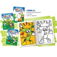 Album da colorare tema Dinosauri e Numeri - 24 facciate - pacco 6 pezzi - conf. 6 pezzi - Blasetti - 6243 - 8007758262430 - DMwebShop