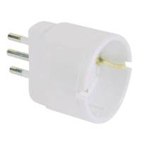 Adattatore semplice con spina 2P+T 10A presa Schuko 10A - Mkc - 492517922 - 8006012107173 - DMwebShop