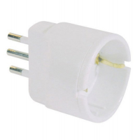 Adattatore semplice con spina 2P+T 10A presa Schuko 10A - Mkc 492517922