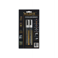 Marcatore a gesso liquido - punta media da 2 - 6 mm - bianco - conf. 2 pezzi - Securit - BL-SMA510-WT - 8717624242212 - DMwebShop