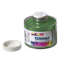 Barattolo Glitter - grana fine - 150 ml - Verde - Art.130/100 - Deco