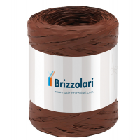 Nastro Rafia sintetica - marrone 14 - 5 mm x 200 mt - Brizzolari - 01003714 - 8031653208682 - DMwebShop