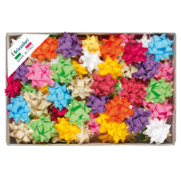 Stelle in Rafia sintetica - 19 mm - colori primaverili assortiti - conf. 70 pezzi - Brizzolari - 01178699 - 8031653009135 - DMwebShop