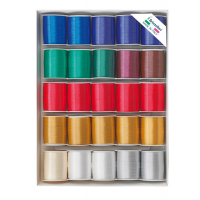 Rocche di nastro liscio 6800 - 10 mm x 10 mt - colori natalizi assortiti - conf. 25 pezzi - Brizzolari - 00307900 - 8004451082006 - DMwebShop