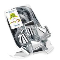 Nastro strip metal 6870 - argento 04 - 50 mm - Ø 20 cm - conf. 30 pezzi - Brizzolari - 00314104 - 8031653046482 - DMwebShop