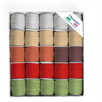 Rocche Glitty 68245 - 10 mm x 5 mt - colori assortiti - conf. 25 pezzi - Brizzolari - 02307500 - 8031653460974 - DMwebShop
