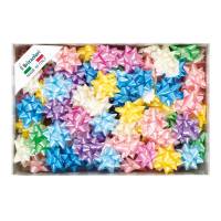 Stelle di nastro liscio 6800,14 mm diametro 6,5 cm colori primaverili assortiti Brizzolari 00064399 - 23692