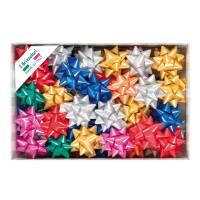 Stelle di nastro liscio 6800,19 mm x diametro 9 cm colori natalizi assortiti Brizzolari 00066700 - 23600
