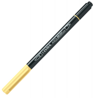 Pennarello Aqua Brush Duo - punte 2-4 mm - giallo chiaro - Lyra - L6520002 - 4084900661680 - DMwebShop