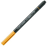 Pennarello Aqua Brush Duo - punte 2-4 mm - giallo di cadmio scuro - conf. 10 pezzi - Lyra - L6520008 - 4084900661772 - DMwebShop