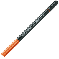 Pennarello Aqua Brush Duo - punte 2-4 mm - arancio - conf. 10 pezzi - Lyra - L6520013 - 4084900661802 - DMwebShop