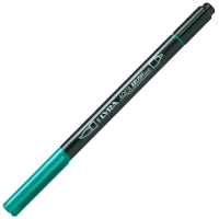 Pennarello Aqua Brush Duo - punte 2-4 mm - verde notte - conf. 10 pezzi - Lyra - L6520055 - 4084900662076 - DMwebShop