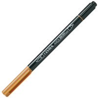 Pennarello Aqua Brush Duo - punte 2-4 mm - ocra d'oro - conf. 10 pezzi - Lyra - L6520083 - 4084900662250 - DMwebShop