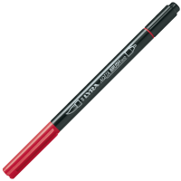 Pennarello Aqua Brush Duo - punte 2-4 mm - rosso Pompei - conf. 10 pezzi - Lyra - L6520091 - 4084900662342 - DMwebShop