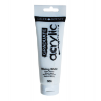 Colore acrilico fine Graduate - 120 ml - bianco miscela - Daler Rowney - D123120006 - 5011386077611 - DMwebShop