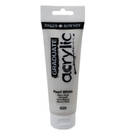 Colore acrilico fine Graduate - 120 ml - bianco perla - Daler Rowney - D123120020 - 5011386062792 - DMwebShop