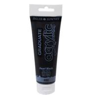 Colore acrilico fine Graduate - 120 ml - nero perla - conf. 3 pezzi - Daler Rowney - D123120032 - 5011386062785 - DMwebShop