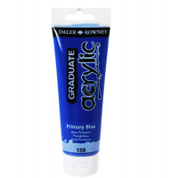 Colore acrilico fine Graduate - 120 ml - blu primario - Daler Rowney - D123120159 - 5011386062693 - DMwebShop