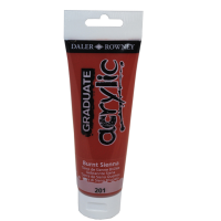 Colore acrilico fine Graduate - 120 ml - terra di Siena bruciata - Daler Rowney - D123120201 - 5011386020488 - DMwebShop