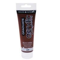 Colore acrilico fine Graduate - 120 ml - terra d'ombra bruciata - Daler Rowney - D123120225 - 5011386020495 - DMwebShop