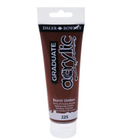 Colore acrilico fine Graduate - 120 ml - terra d'ombra bruciata - Daler Rowney - D123120225 - 5011386020495 - DMwebShop