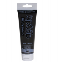 Colore acrilico fine Graduate - 120 ml - terra d'ombra naturale - Daler Rowney - D123120247 - 5011386077628 - DMwebShop