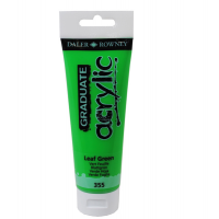 Colore acrilico fine Graduate - 120 ml - verde foglia - Daler Rowney - D123120355 - 5011386062716 - DMwebShop