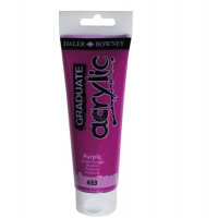 Colore acrilico fine Graduate - 120 ml - porpora - Daler Rowney - D123120433 - 5011386077635 - DMwebShop