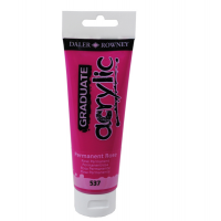 Colore acrilico fine Graduate - 120 ml - rosa permanente - Daler Rowney - D123120537 - 5011386062662 - DMwebShop