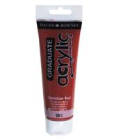Colore acrilico fine Graduate - 120 ml - rosso Venezia - Daler Rowney - D123120583 - 5011386062761 - DMwebShop