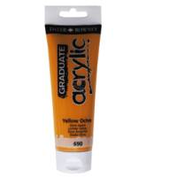 Colore acrilico fine Graduate - 120 ml - giallo ocra - Daler Rowney - D123120690 - 5011386020648 - DMwebShop