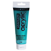 Colore acrilico fine Graduate - 120 ml - verde metal - Daler Rowney - D123120719 - 5011386077598 - DMwebShop