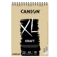 Album spiralato lato corto XL kraft - A4 - 90 gr - 60 fogli - conf. 5 pezzi - Canson - 400039141 - 3148950074898 - DMwebShop