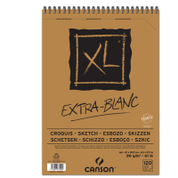 Album spiralato lato corto XL - A4 - 90 gr - 120 fogli - extra white - conf. 5 pezzi - Canson - 200787500 - 3148957875009 - DMwebShop
